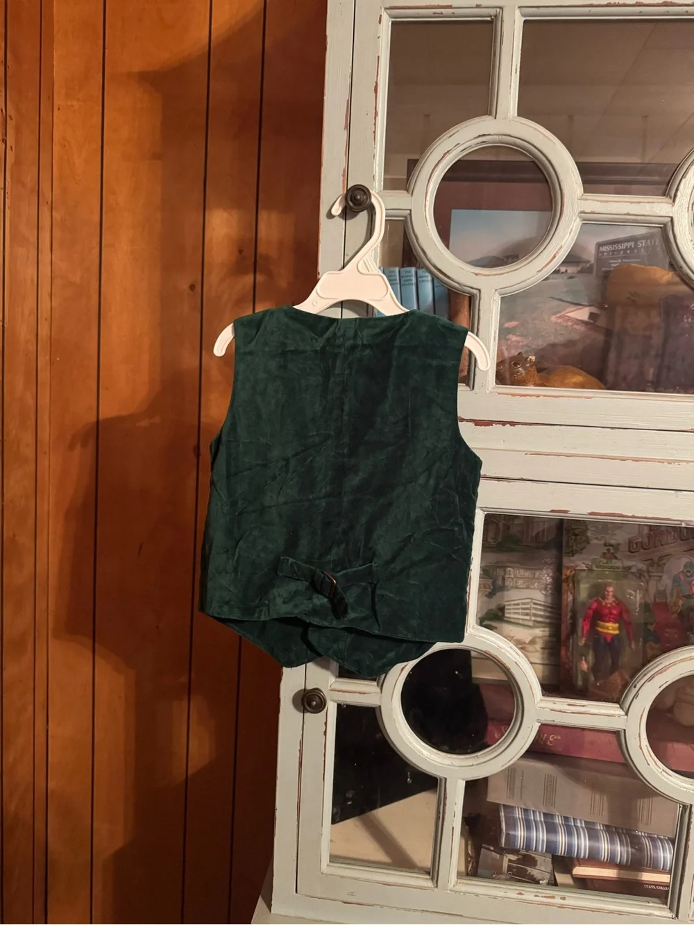 Classic Green Velvet Kids Vest and Pants Size 4T Gymboree C2